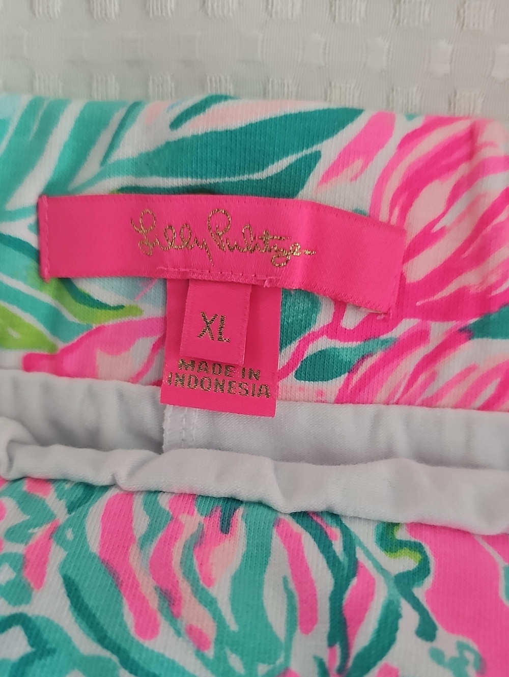 Lilly Pulitzer Pink & Teal Floral Skirt - Picture 2 of 5